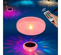 Lot de 2 lumières solaires flottantes décoratives piscine RGB étanche avec télécommande 9 couleurs 2X SPLASHY D11cm