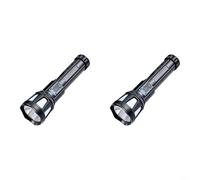 Lot de 2 lampes de poche LED rechargeables 1000 lumens avec lampe latérale et base magnétique et charge rapide de type C pour l'entretien de la construction et le sauvetage