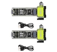 Lot de 2 lampes de poche portables multifonctions avec fonction brise-fenêtre pour situations d'urgence LED haute luminosité