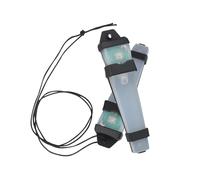 Lot de 2 Lampes de Signalisation pour Casque, Lampe de Survie Étanche et Clignotante, Lampe de Signalisation Portable, Marqueur D'identification LED pour la Chasse, la Randonnée, le Cyclisme(Blkack)