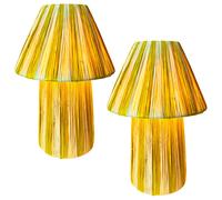 Lot De 2 Lampes De Table Marrakesch Orient Lampe Boho Beige 40cm Fait Main