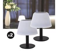 Lot de 2 lampes de table solaires EZIlight® Solar lamp XS10 Noir