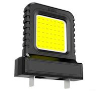 Lot de 2 lampes de travail LED 14 W pour batteries d'outils électriques 20 V/21 V, prise réglable, lanterne d'inspection compacte et portable pour camping et chantier (orange, 2 pièces)