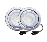 Lot de 2 lampes hotte cuisine 12 V AC DC W for remplacer l'ancienne, compatible avec ampoule halogène, lampe d'armoire, pas besoin changer pilote(White 6000K,With SM Connector)