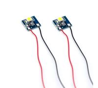 Lot de 2 lampes LED 3528 pré-câblées pour modélisme ferroviaire avec câblage compatible pour décodeur DCC et locomotives CC Blanc chaud