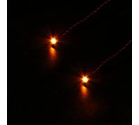Lot De 2 Lampes Led Clignotantes Jaunes (30 Cm) Pour Éclairage Diy/Moc - Compatible Avec Les Briques Lego Et Autres Marques Majeures[HDM5230856]