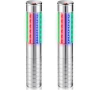 Lot de 2 lampes LED pour bouteilles de champagne, pour bouteille Bâtons stroboscopiques et lumineux rechargeables,éclairage de service, pour bars, clubs, fêtes, anniversaires, mariages, événements
