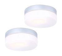 Lot de 2 lampes LED RVB d'extérieur ALU Terrasse Télécommande Salle de bain Verre Luminaires à intensité variable