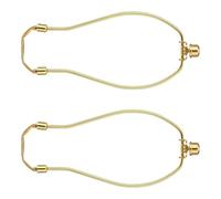 Lot de 2 lampes multifonctions, pièces de selle standard, pièces de quincaillerie, composants d'éclairage de 8 pouces, abat-jour de lampe, support de harpe