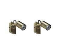 Lot de 2 Lampes Murales en Métal à Bras Oscillant Ajustable Laiton Klip