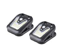 Lot de 2 lampes solaires à clipser avec détecteur de mouvement 600 lm 25 | Ces lampes solaires à clipser offrent 600 lumens d'éclairage blanc brillant chaque fois qu'un mouvement extérieur est détecté