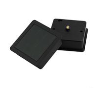 Lot de 2 lampes solaires de rechange avec panneau LED coloré AA pour lanternes de jardin en extérieur Coque en plastique noir 7,1 cm