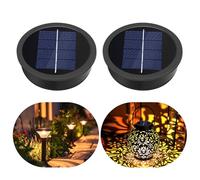 Lot de 2 Lampes Solaires de Remplacement 8.2 cm pour Lanternes Extérieures, 1.2 V 600 mAh, étanches IP44 avec Lumière Chaude, LED Solaire de Remplacement pour Lanterne de Jardin extérieure