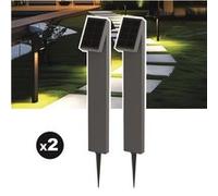 Lot de 2 lampes solaires EZIlight® Solar Way S15 noir G