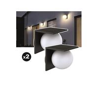 Lot de 2 lampes solaires Solar Wall S26