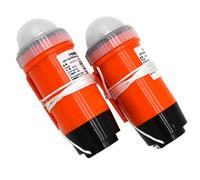 Lot de 2 Lampes stroboscopiques LED pour Gilet de Sauvetage, respectueuses l'environnement et étanches, localisateur Automatique survivants pour Le tubing, Le Rafting, Le Ski Nautique et la
