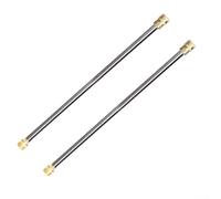 Lot de 2 lances de pulvérisation pour nettoyeurs haute pression jusqu'à 4000 PSI avec baguette en acier inoxydable M22 à connexion rapide pour accessoires de nettoyeur haute pression électrique et à