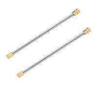 Lot de 2 lances d'extension en acier inoxydable pour nettoyeur haute pression jusqu'à 4000 PSI avec fermeture rapide M22, extension de lance de 43 cm ou 54 cm pour un nettoyage efficace des véhicules