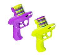 Lot de 2 lanceurs de disques en mousse pour avion - Jouet - Soucoupe volante - Cadeaux pour enfants - Activités de jeux de plein air