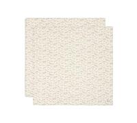 Lot de 2 langes coton hydrophile 115x115 cm Animals Nougat - Jollein