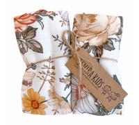 SEVIRA KIDS - Lot de 2 langes en viscose de bambou, Néo Vintage - 50x50 cm Made in France