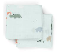 Lot de 2 langes Playground Bleu (65x65 cm)
