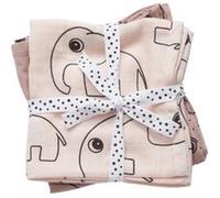 Lot de 2 Langes Rose Poudré Done by Deer