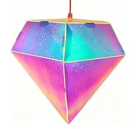 Lot de 2 lanternes avec bâton de lanterne LED pour enfants, paillettes