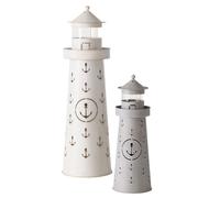 Lot de 2 lanternes de jardin décoratives en métal Büsum Boltze