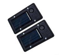 Lot de 2 lanternes solaires en plastique pour décoration de jardin (3 x 6