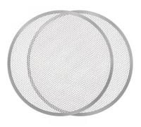 (Lot de 2)Large Plaque de Cuisson Perforée Pizza 40 cm - Plaque Pizza Four Pro Cuisson Rapide & Uniforme - Alliage Alu, Sans