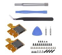 Lot de 2 lecteurs de cartes micro SD de remplacement pour Nintendo Switch HAC-SD-01, kit de réparation de cartes mémoire Micro SD, fente de carte mémoire TF, carte de lecture de remplacement pour
