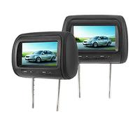 Lot de 2 lecteurs vidéo pour appuie-tête de voiture sans fil de 17,8 cm, lecteur MP5, moniteur vidéo LCD, moniteur DVD de voiture