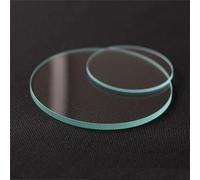 Lot de 2 lentilles en verre transparent for lampe de poche et lampe frontale- Lentille optique ronde et plate, diamètre: 8mm à 44mm, épaisseur: 1 à 2mm. 1 pièce(22mm x 2mm)