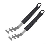 Lot de 2 lève-grilles de barbecue en acier inoxydable résistant à la chaleur pour la cuisine en plein air