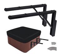Lot de 2 leviers de recouvrement pour jacuzzi - Support de levage - Noir