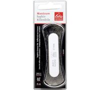 Lot de 2 limes à rainures saphir double face - Blanc - 8 cm - Qualité Solingen
