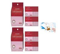Lot de 2 lingettes détachantes pour vêtements, lingettes humides, emballages individuels de voyage portables pour nettoyage en déplacement - Sans danger pour les tissus en coton, denim et lin, pour le