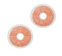 Lot De 2 Lingettes For Balai Serpillière, Compatibles Avec Les Modèles Bissell 37643/3764, Balai Serpillière Et Aspirateur Tout-en-un For Sols Durs.(Orange)