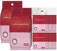 Lot de 2 lingettes humides pour enlever les taches de vêtements, lingettes de nettoyage individuelles, mini lingettes détachantes, détachant d'urgence, agent de nettoyage à sec pour vêtements, tissu