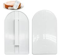 Lot de 2 lisseurs à gâteau en plastique pour décoration de gâteau - Outil de décoration pour gâteau - Outil de modélisation pour la pâtisserie DIY - Lisseur à fondant - Bords - 14,5 x 8,5 cm
