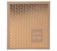 EXACOMPTA Livre d'or 140 pages tranche or - Format 21x19cm - PALMYRE - Nude arc de cercle