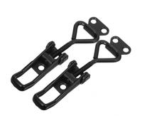 Lot de 2 loquets à bascule, loquet réglable, fermoir meuble en métal, verrou robuste