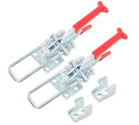 Lot de 2 loquets à bascule réglables polyvalents en acier au carbone robustes - Installation facile pour machines de porte - Fermeture rapide pour armoires