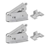 Lot de 2 loquets à ressort automatiques, loft Touch Loft, loquet automatique à ressort de porte pour ouvrir les portes de placard et les trappes de grenier pour armoire, maison, bureau, hôtel