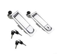 Lot de 2 loquets de compression robustes avec clés en alliage de zinc pour panneaux électriques, portes d'équipement de bord
