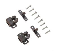 Lot de 2 loquets de placard pour armoire et portes de tiroir à fermeture douce avec joint en caoutchouc résistant à l'usure, compatibles avec pousser (rouge ancien)