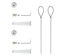 Lot de 2 loquets de portail en alliage robuste avec cylindres à ressort et fournitures de quincaillerie pour porte en bois et métal
