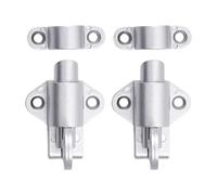 Lot de 2 loquets de porte à ressort en alliage d'aluminium Bounce Loquet de porte Serrure de sécurité Fenêtre Poignée à ressort Bounce de porte