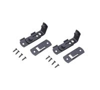 Lot de 2 loquets de porte coulissante à 90 degrés en acier inoxydable pour intérieur et extérieur sur fenêtre, clôture, porte d'animaux domestiques, loquet de sécurité